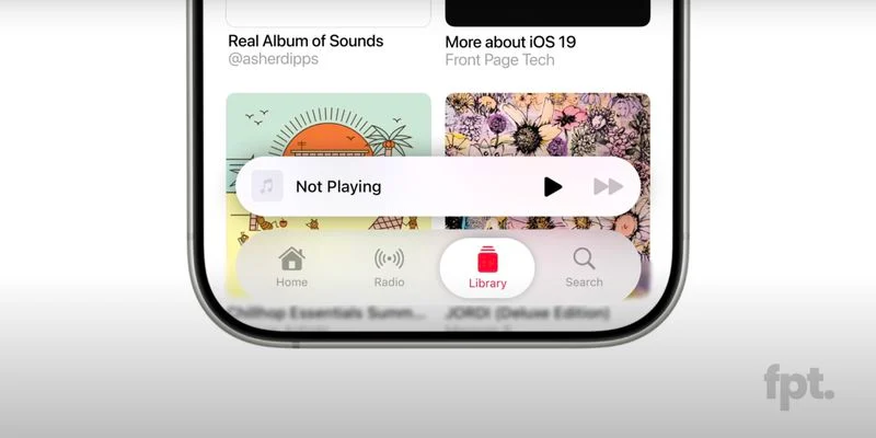iOS 19 Tab Bar Design Concept