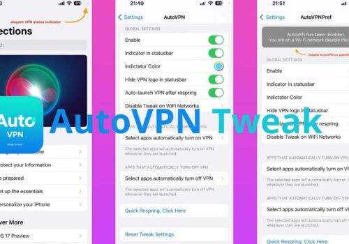 AutoVPN Tweak: Smart, Automated VPN Control on Your Jailbroken iPhone (iOS 15 & 16)