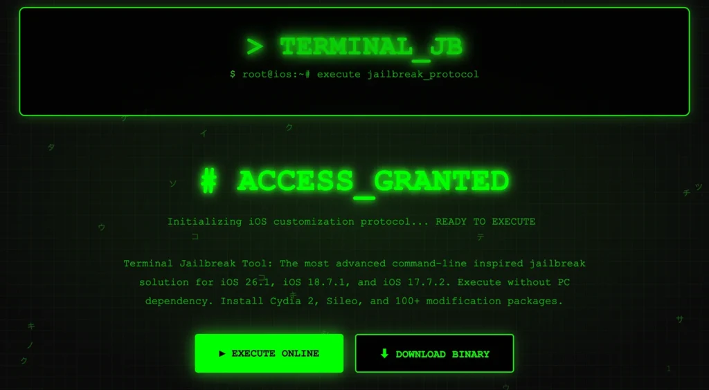 Terminal Jailbreak Tool