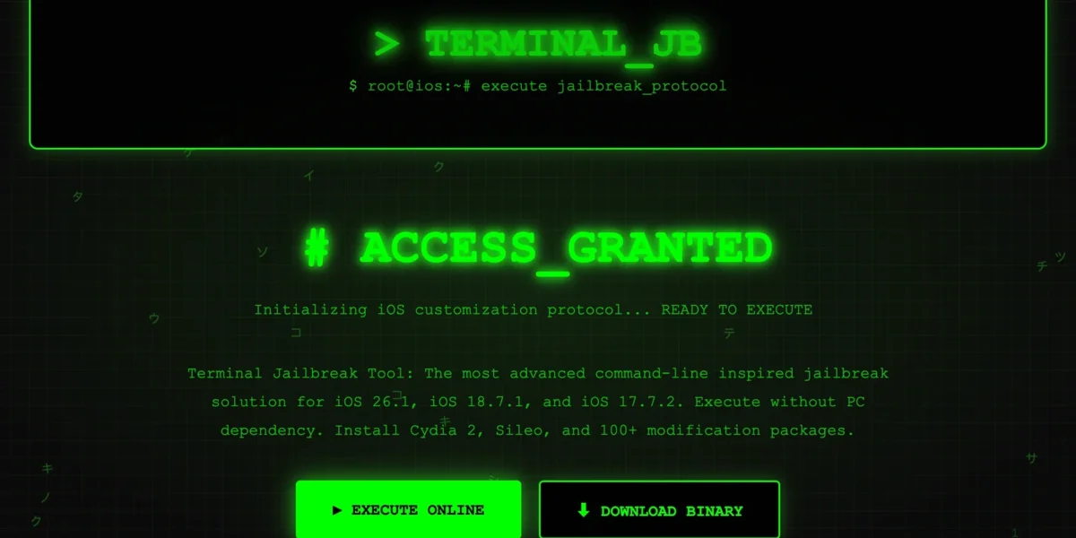 Terminal Jailbreak Tool