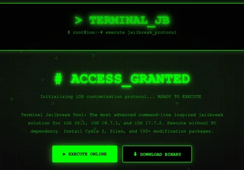 Terminal Jailbreak Tool – A PC-Free iOS Customization Solution